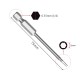 RJX 75mm 1.5 2.0 2.5 3.0 4.0 5.0 6.0 8.0 10 12mm Hex Key Allen Screwdriver Bits Magnetic 1/4 6.35mm Quick Change Impact Driver 