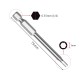 RJX 75mm 1.5 2.0 2.5 3.0 4.0 5.0 6.0 8.0 10 12mm Hex Key Allen Screwdriver Bits Magnetic 1/4 6.35mm Quick Change Impact Driver 