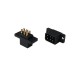 RJXHOBBY 2Pairs MPX6 6Pin Steering Gear Quick Release Connector Multi Wire Servo Extension Plug Male Female 