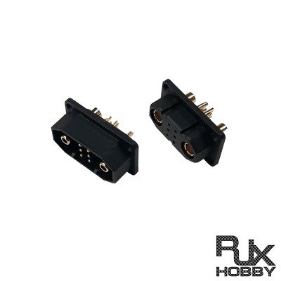 RJX 1Pairs JX-6 6 Pins 6+2 Micro Connectors for UAV VTOL Model Airplane RC Vehicles Boat Turbine Jet RC DIY Plugs