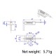 RJX 1pcs Aluminum Canopy Hatch Lock Latches for RC Airplane Cockpit Cover Fixing