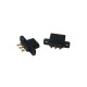 RJX 2Pairs MPX3 3Pin Steering Gear Quick Release Connector Multi Wire Servo Extension Plug Male Female