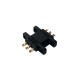 RJX 2Pairs MPX3 3Pin Steering Gear Quick Release Connector Multi Wire Servo Extension Plug Male Female