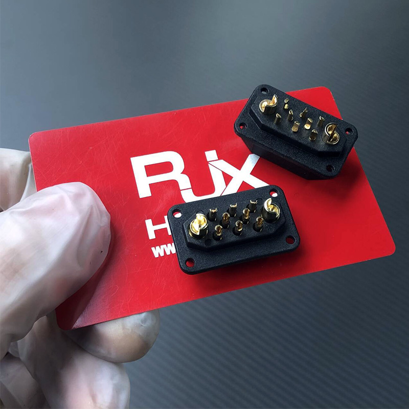 RJX 1Pairs JX-8 8Pins 8+2 Servo Extension Connectors Fast Release Adapter VTOL Model Airplane for Turbojet Drone DIY