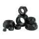 RJX 100pcs black M2 M2.5 M3 M4 Self-Locking Nuts