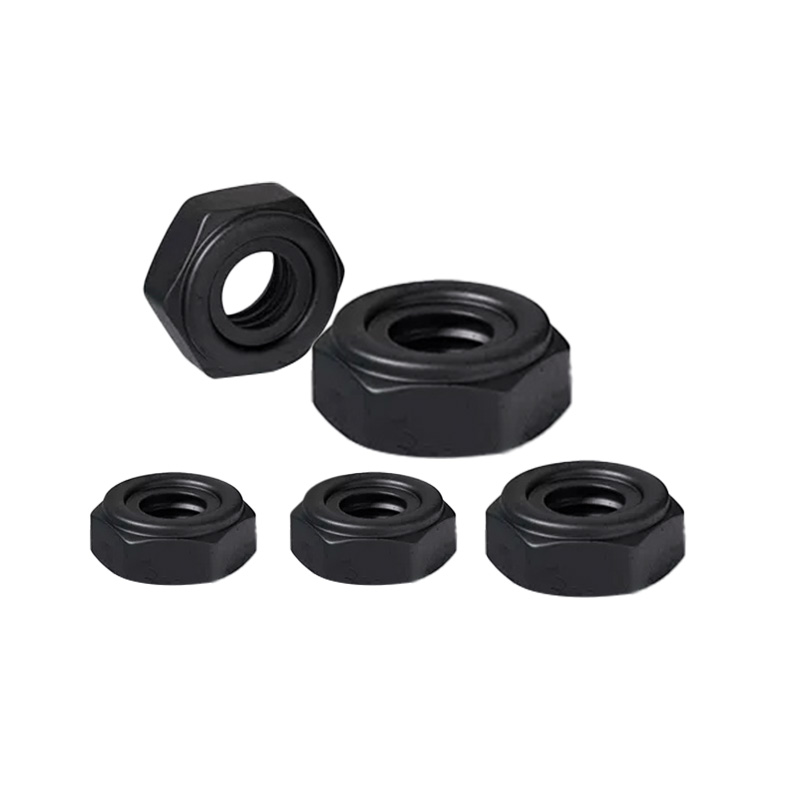 RJX 100pcs black M2 M2.5 M3 M4 Self-Locking Nuts