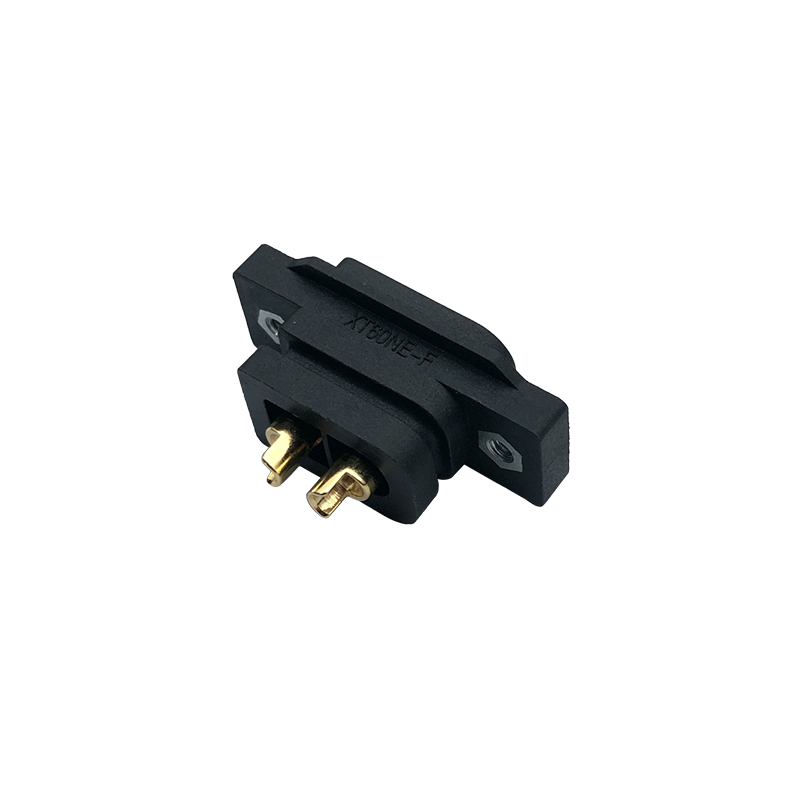 RJXHOBBY 5pcs XT60NE-F Plug with M2.5 Screw Nut Fixed Seat 3.5mm Female Head Gold Plated Connector
