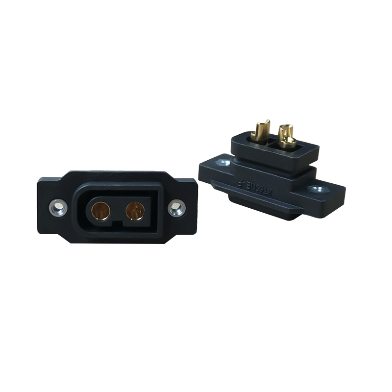 RJXHOBBY 5pcs XT60NE-F Plug with M2.5 Screw Nut Fixed Seat 3.5mm Female Head Gold Plated Connector
