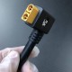 RJX 1pcs XT90 Right Angle RC Lipo Battery Power Extention Cable