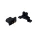 RJX Amass Quick Charge Mountable Plug XT30G-M/F Male Female fixed XT30 black gold plated lithium battery connector plug