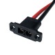 RJX 1pcs EC5E-M Panel Fixed Mountable Plug Male Connector with 10AWG Silicone Wire 100mm for RC Aircraft Battery Parts