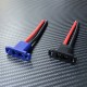 RJX 1pcs EC5E-M Panel Fixed Mountable Plug Male Connector with 10AWG Silicone Wire 100mm for RC Aircraft Battery Parts