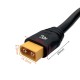 RJX 1pcs XT60H-M Male Plug 80cm Outdoor Power Brass Gold-plated Drone Connector Cable LSD-15