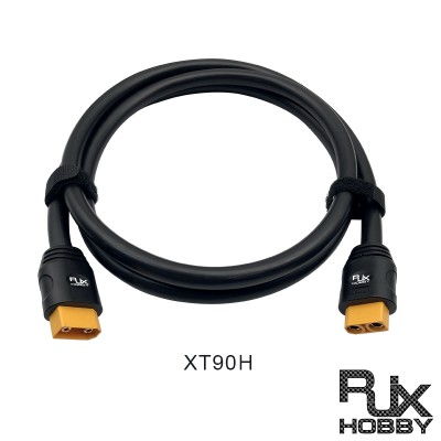 RJX 1pcs XT90H-Female to Male Power Cable 150cm Long 6 Square Straight Head LSD-50 Charging Cable