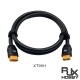 RJX 1pcs XT90H-Female to Male Power Cable 150cm Long 6 Square Straight Head LSD-50 Charging Cable