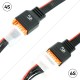 RJX 1pcs Charger Extension Cable Balanced Head for 2-6S Lithium Batteries Suitable for HOTA D6 Q6 M8 M6