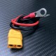 RJX 1pcs XT90 Female to 8mm O Ring Lugs 12AWG 20cm Cable  for RC Lipo Battery FPV Racing Drone 