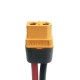 RJX 1pcs XT60H Female to 8mm O Ring Lugs 12AWG 20cm Cable for RC Lipo Battery FPV Racing Drone