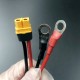 RJX 1pcs XT60H Female to 8mm O Ring Lugs 12AWG 20cm Cable for RC Lipo Battery FPV Racing Drone