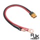 RJX 1pcs XT60H Female to 6mm O Ring Lugs 12AWG 20cm Cable for RC Lipo Battery FPV Racing Drone