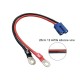 RJX 1pcs EC5 Male to 6mm O Ring Terminal Charger Lead Cable 12AWG 20cm For Battery Wire Terminal