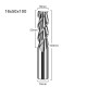 RJX 1pcs 3 Flute 62 ° tungsten steel Carbide End Mill for Aluminum Cut Non-Ferrous Metal Upcut CNC Spiral Router Bit