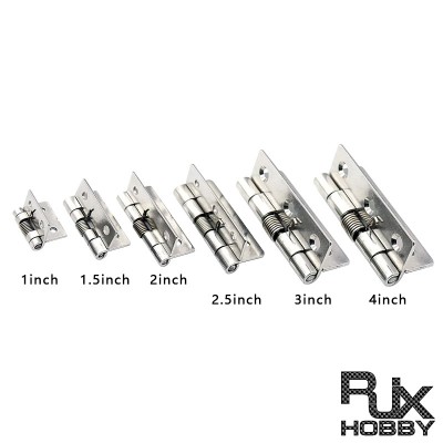 RJX 10 pcs 1/1.5/2/2.5/3/4 inch Stainless Steel Spring Hinge for RC airplane fixed wing