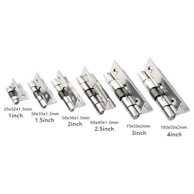 RJX 10 pcs 1/1.5/2/2.5/3/4 inch Stainless Steel Spring Hinge for RC airplane fixed wing