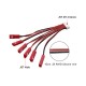 RJX 1pcs 6S Balance head to 1S  Male JST connector for F110 drone