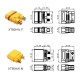 RJXHOBBY Amass XT90HW Male And Female Waterproof Gold-plated Low Resistance Male Female Battery Connector Plug
