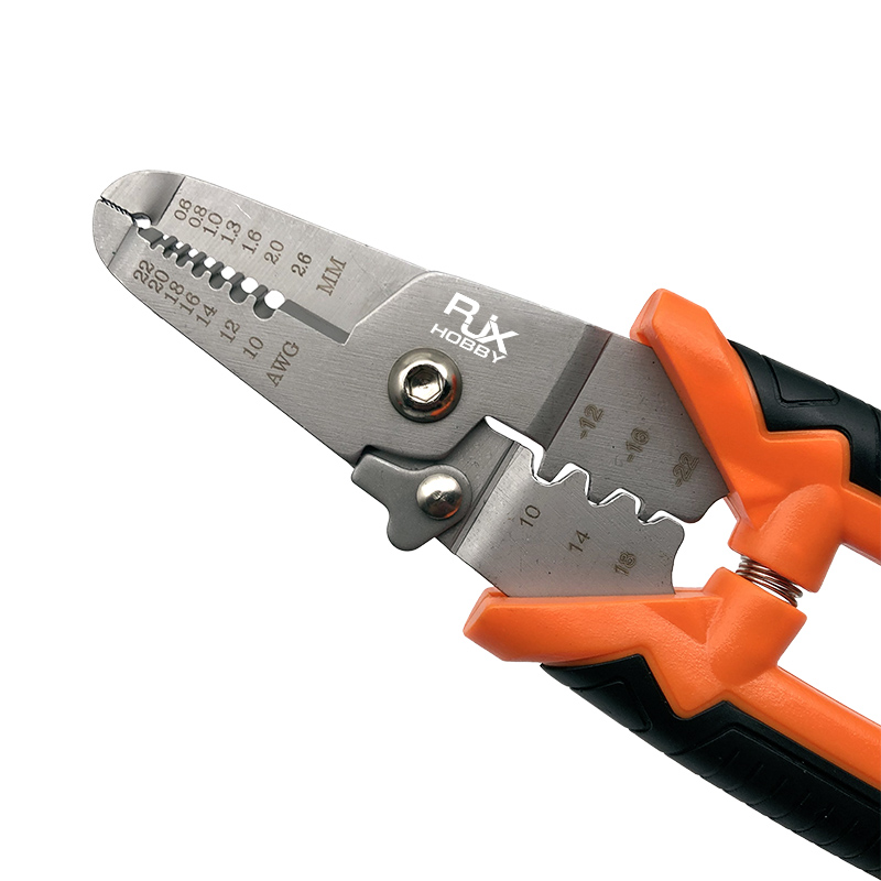 RJXHOBBY Multi-Function 7-inch Electrician Cutter Wire Stripper and Crimping Plier