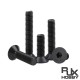 RJXHOBBY 100pcs M2.5 4-35mm 10.9 Grade High-strength Countersunk Hex Socket Screw Flat Head Hexagon Socket Screw Bolt