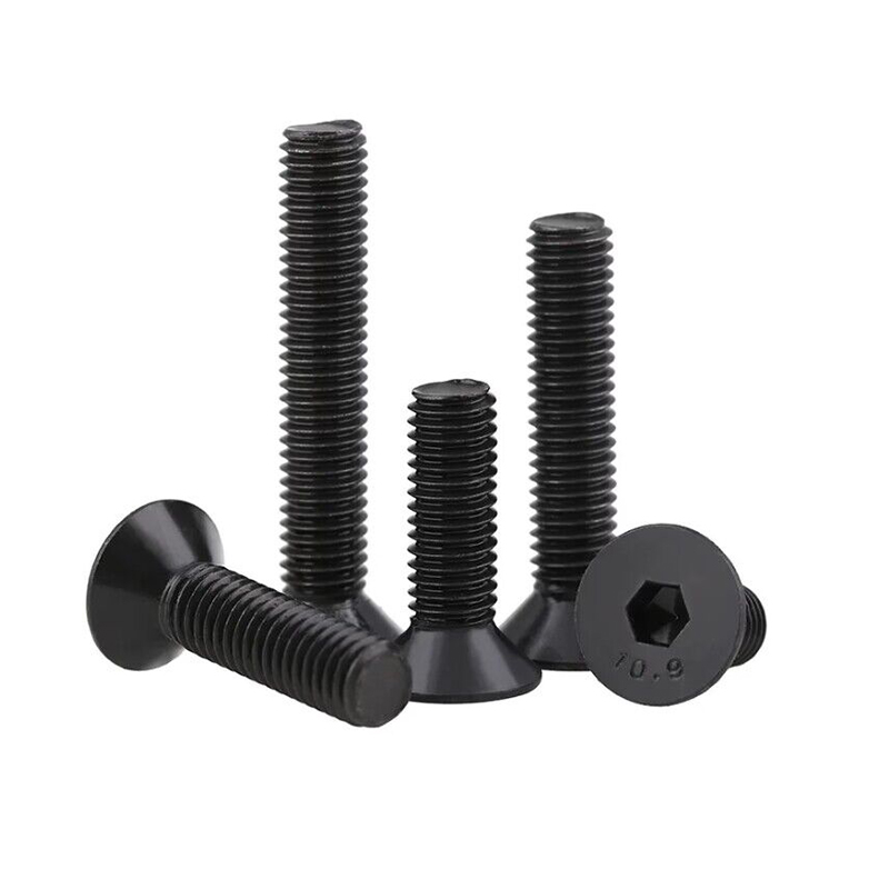 RJXHOBBY 100pcs M2.5 4-35mm 10.9 Grade High-strength Countersunk Hex Socket Screw Flat Head Hexagon Socket Screw Bolt