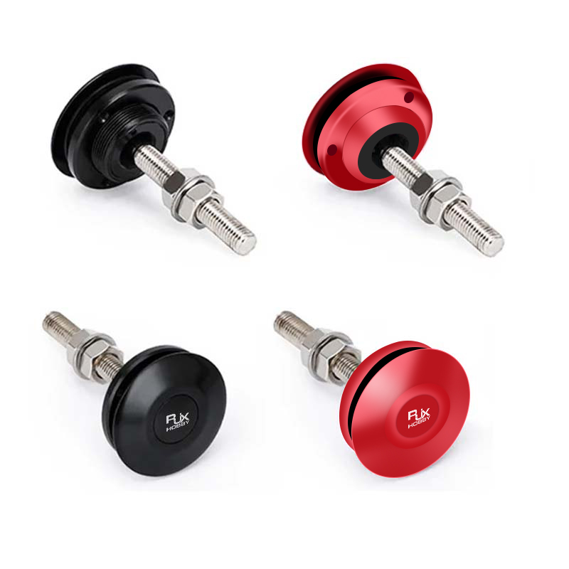 RJX 2 sets Universal Push Button Billet Hood Pins Lock Clip Kit Car Quick Latch New Engine Bonnets