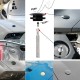 RJX 2 sets Universal Push Button Billet Hood Pins Lock Clip Kit Car Quick Latch New Engine Bonnets