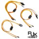 RJXHOBBY 1 Pair MPX 8Pin Connector Multi-Wires 60 Core 300mm With Servo Extension Plug 