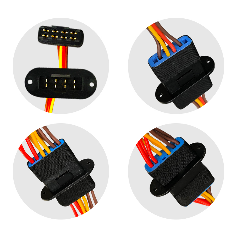 RJXHOBBY 1 Pair MPX 8Pin Connector Multi-Wires 60 Core 300mm With Servo Extension Plug 
