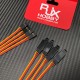 RJXHOBBY 1 Pair MPX 8Pin Connector Multi-Wires 60 Core 300mm With Servo Extension Plug 
