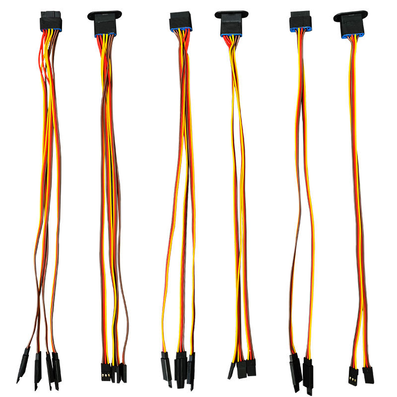 RJXHOBBY 1 Pair MPX 8Pin Connector Multi-Wires 60 Core 300mm With Servo Extension Plug 
