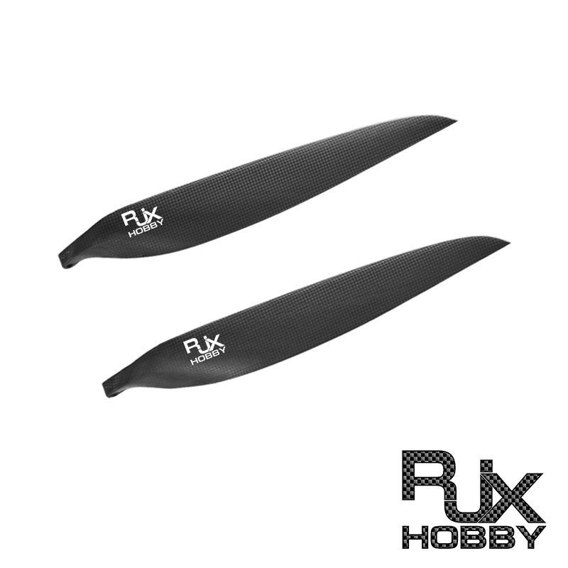 RJXHOBBY 1pair 13x9 / 14x10 / 15x12 / 16x13 /17x14 / 18x13inch Carbon Folding Propeller Blades for fixed wing