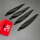 RJXHOBBY 1pair 13x9 / 14x10 / 15x12 / 16x13 /17x14 / 18x13inch Carbon Folding Propeller Blades for fixed wing