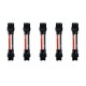 RJXHOBBY 5pcs XT30U Female to Male Connector with 45mm 18AWG Silicone Wire Specification