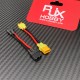 RJXHOBBY 5pcs XT30U Female to Male Connector with 45mm 18AWG Silicone Wire Specification