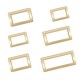 RJX 50pcs right-angle gold zinc alloy Metal battery strap Buckle