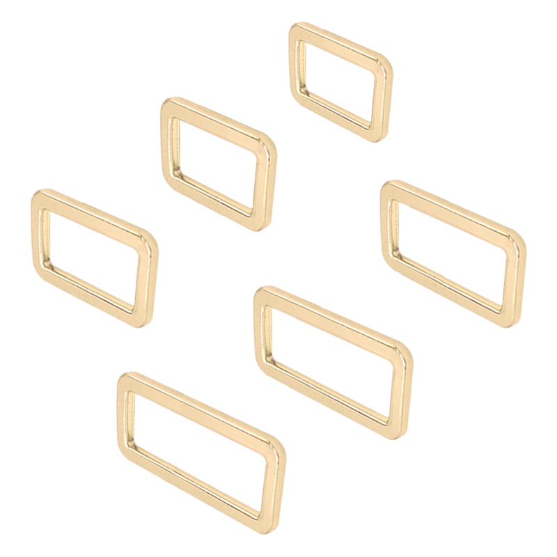 RJX 50pcs Round-angle gold zinc alloy Metal battery strap Buckle