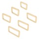 RJX 50pcs Round-angle gold zinc alloy Metal battery strap Buckle