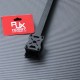 RJX 1Set 3K Carbon Fiber Tube Clamp + Motor Mount Fixture Clip Holder Bracket for 20mm Square Carbon Fiber Tubes