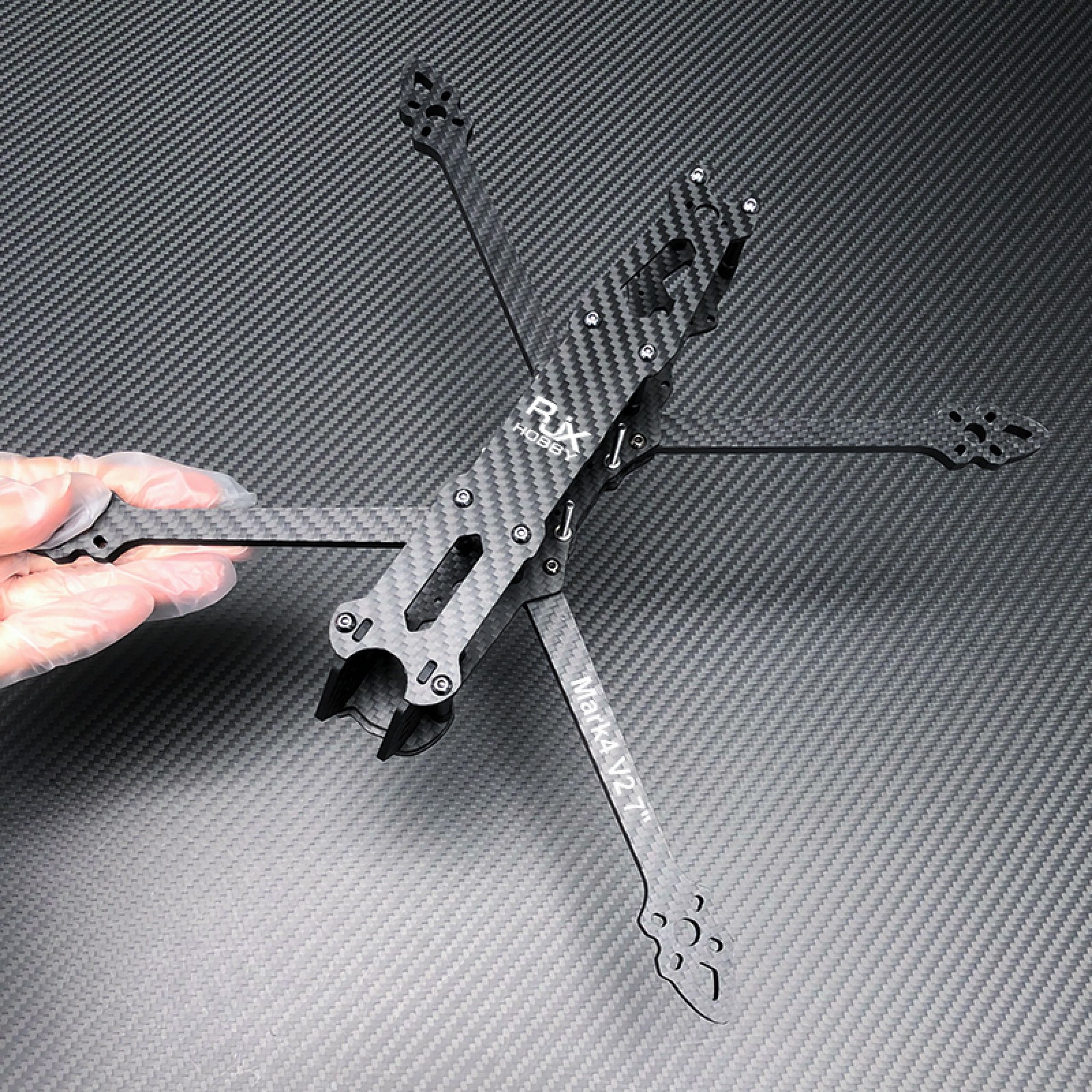 RJX Mark4 V2 7inch 295mm Carbon Fiber Twill matte Frame Kit For RC FPV ...