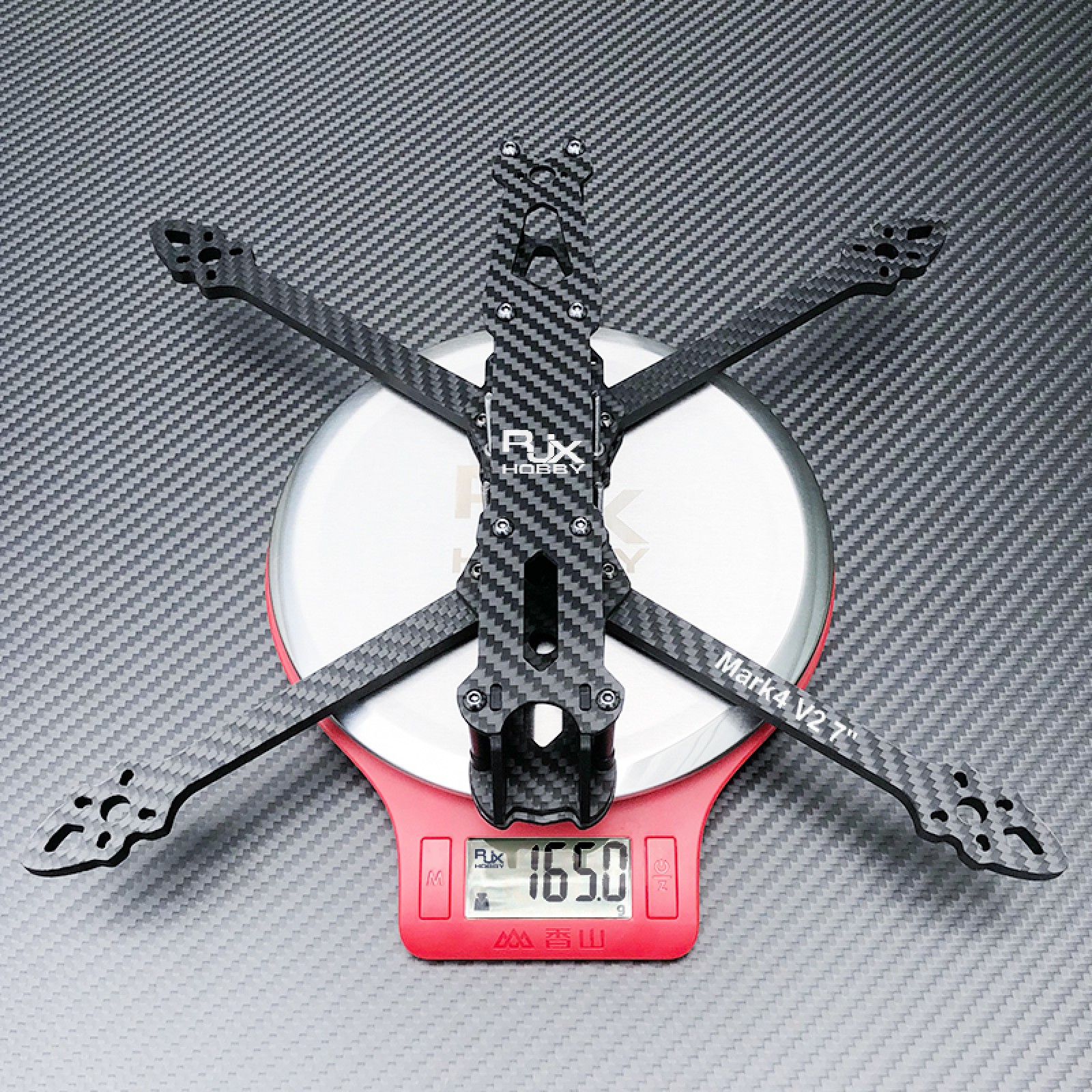Cadre Drone MARK4 V2 En Fibre De Carbone - Bras 6mm - Compatible Drone De Course FPV