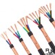 RJX 10meters Shielded cable wire  2/3/4/5/6/7/8 core 0.5 1.0mm pure copper shielded wire